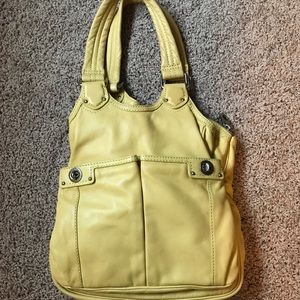 Marc by Marc Jacobs yellow leather shoulder bag